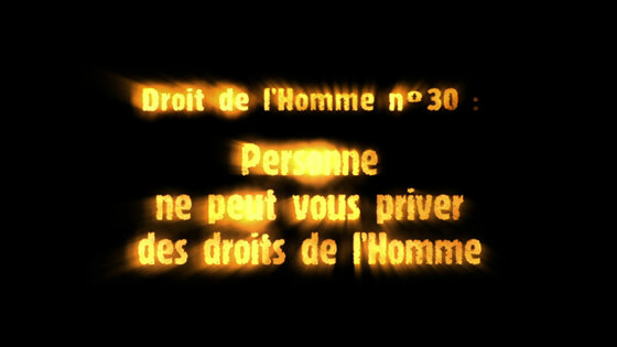Droit de l’Homme nº 30
Personne ne peut vous enlever vos droits